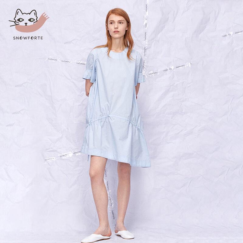 

SINUO FUDE Women s 100% Cotton Solid Midi Dress M (165)