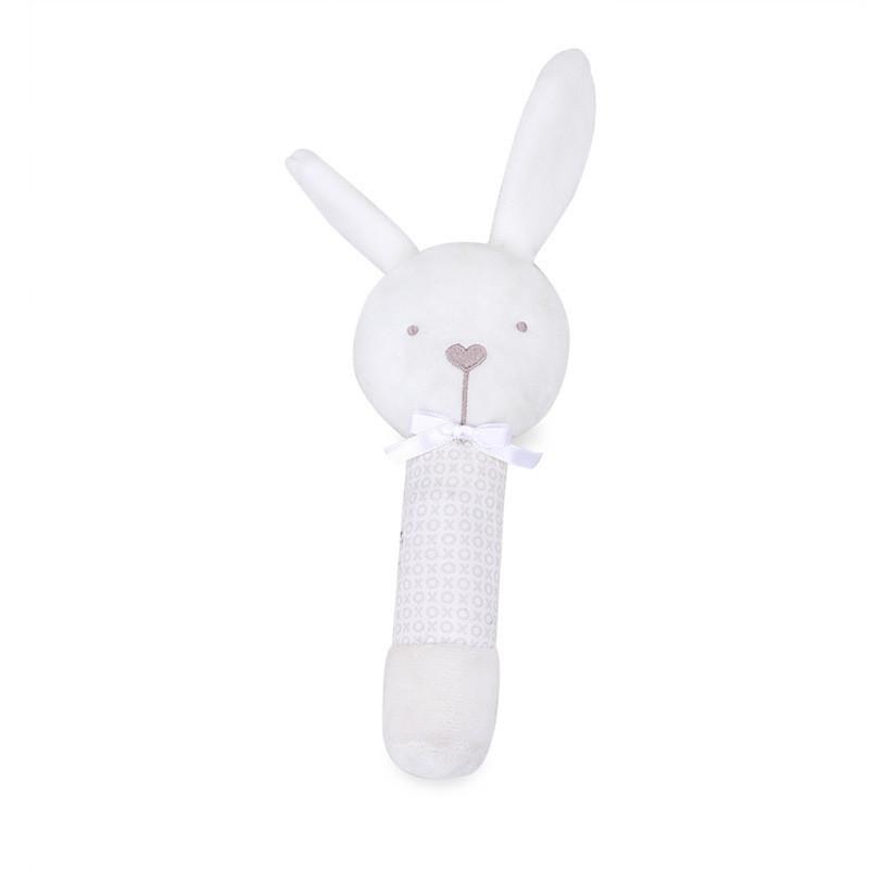 Baby Plush Animal Rattle Toy With Sound And Grasping For Early Education And Development