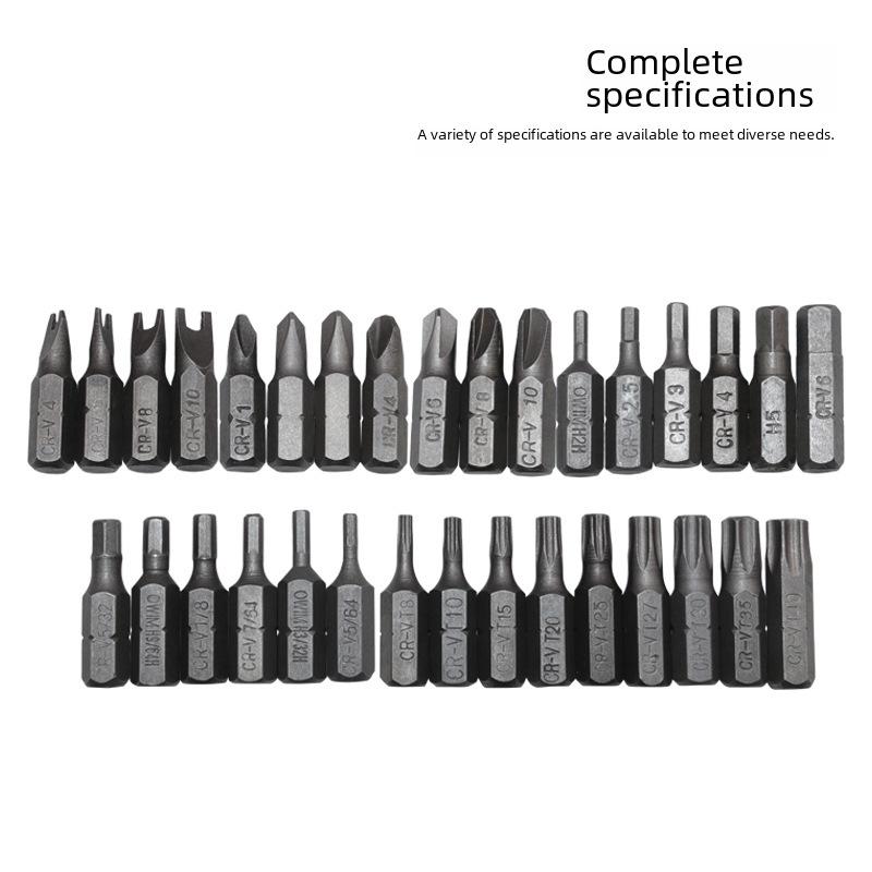 33-Piece Hexagonal Screwdriver Bit Set with Drill and Specialty Heads