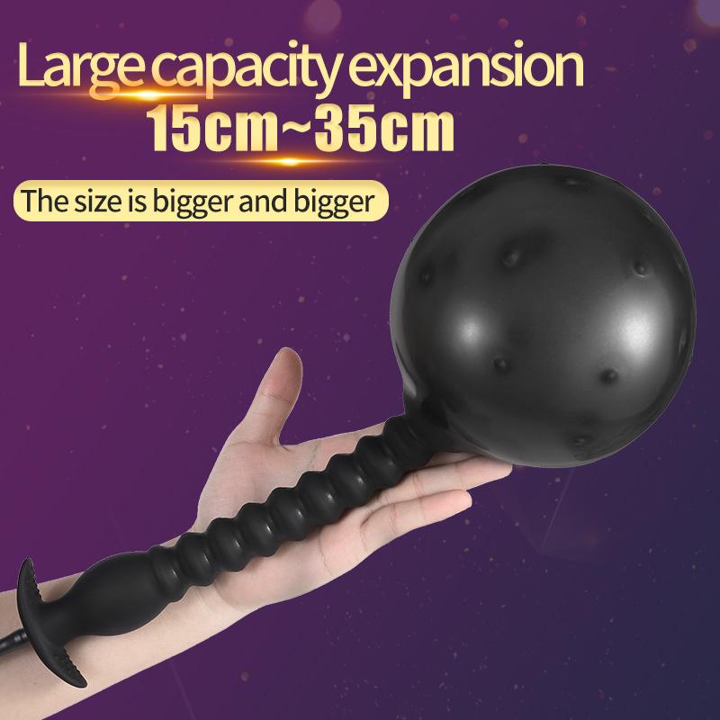 Super Riesiger Analplug Aufblasen Buttplug Dildo Faust Strap on Pull Bead Sexspielzeug für Frauen/Männer Vaginal Analspielzeug Masturbator Dilatator