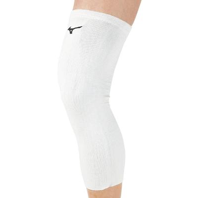 Mizuno Volleyball Knee Support V2MY801901F White F (Long) (1 Piece)