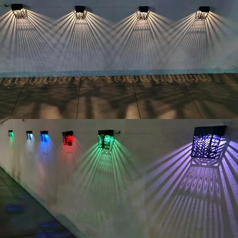 IP65 Waterproof Landscape Wall Washer Lights Garden Outdoor Decor Wall Solar Panel Power Home Courtyard Balcony Fence Lights