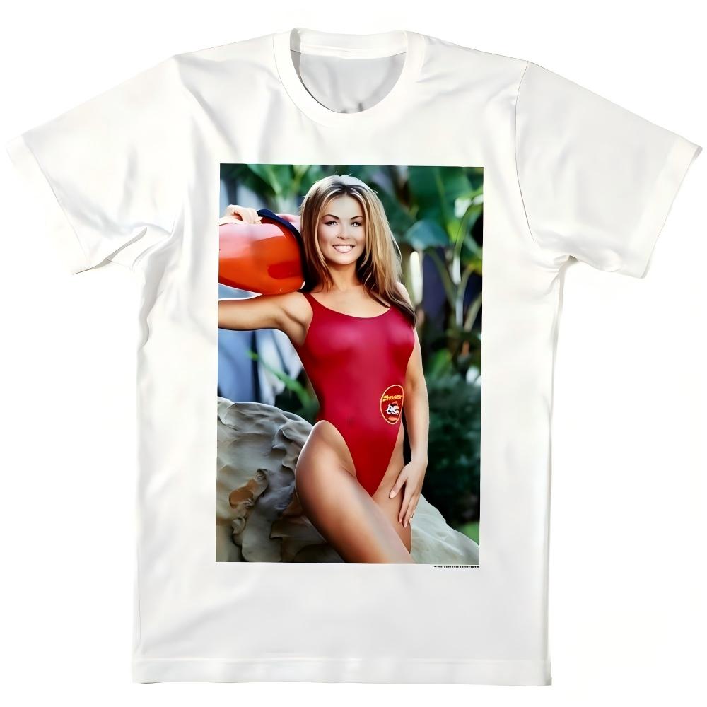 Baywatch Carmen Electra White T-Shirt