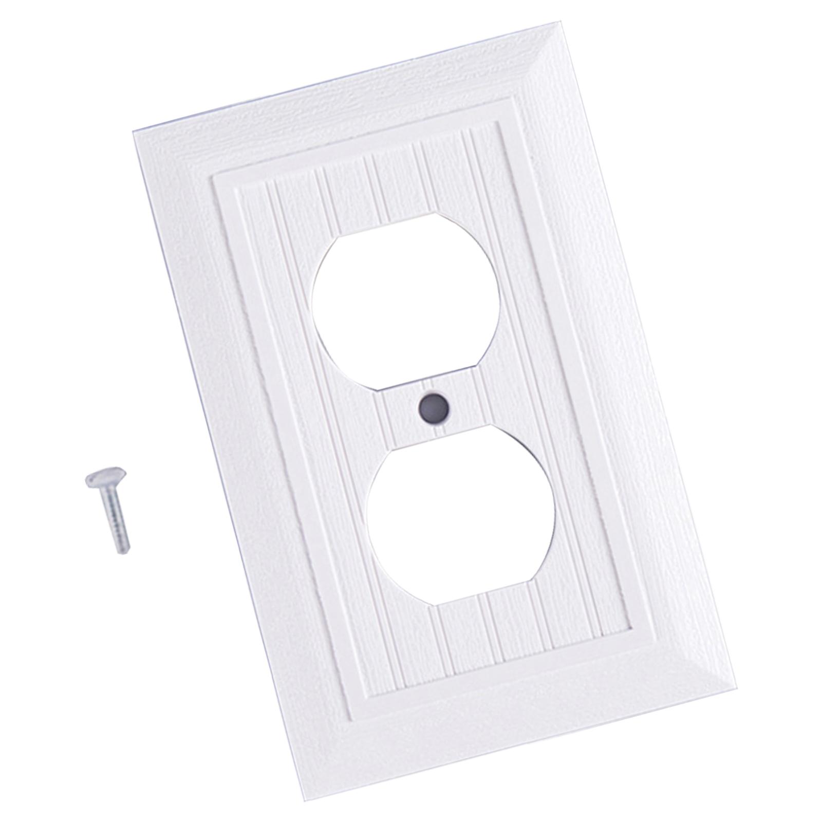 

Heat Resistant Switches Covers Socket Plate Light Switches Cover Standard Wall Switches Receptacle Outlet Covers 1 білий