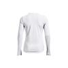Under Armour Printed Fitted Training Sweatshirt Crew Neck Long Sleeve T-Shirt Women Tops White 1366979-100