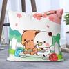 2025 Cartoon square pillow sofa cushion 3D three-dimensional ins style living room and bedroom multi-function cushion cute anima