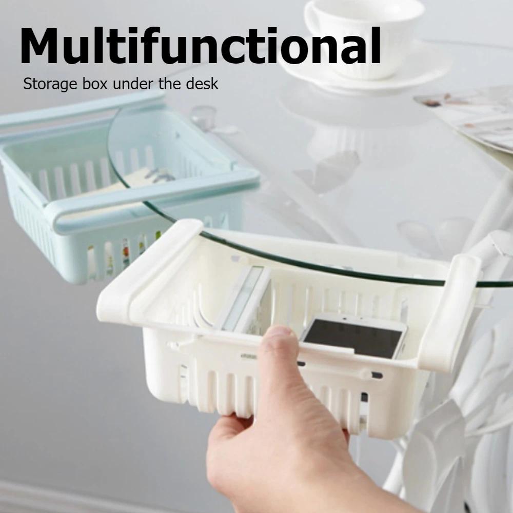 Refrigerator Storage Basket Pull Out Type Draining Baskets Scalable Egg Storage Organizer Box Living Room Kitchen Storage Boxes