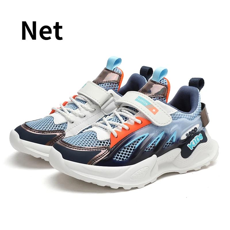2025 Boys Light Net Shoes Air Mesh Sneakers Kids Summer Child Fashion Children Sport Tenis Footwear Baby Autumn Breathable 3-12