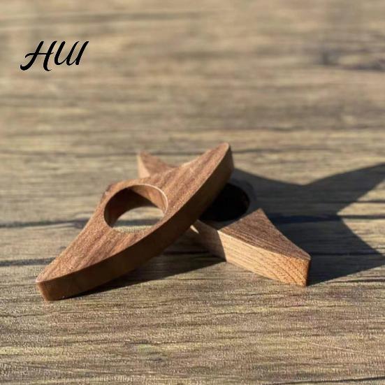 Wood Book Stand Wooden Page Holder Ergonomic Thumb Ring Portable Finger Pain Relief For Readers Lightweight Folder Reading Comfort Accessory Hole