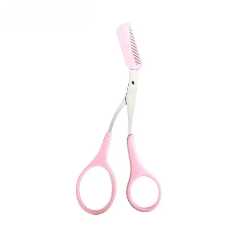 New Eyebrow Trimmer Scissor Beauty Products for Women Eyebrow Scissors with Comb Stainless Steel Makeup Tools Beauty Scissors