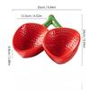 Japanese style ceramic tableware, sashimi plate, salad plate, two grid ceramic strawberry plate dinner set plates and dishes