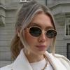 4PCS Oval Shaped Personality Metal Small Round Fashion Glasses Beach Accessories For Women Glasses Shades