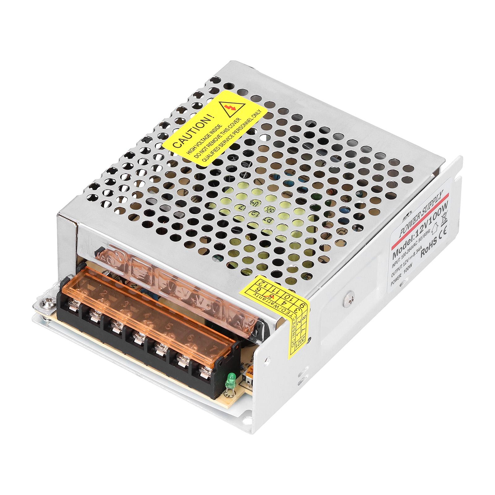 

Импульсный источник питания 100 Вт 8,3 А 220 В в 12 В Преобразователь Светодиодный драйвер для системы камер видеонаблюдения