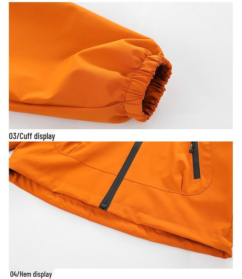 2025 Children's 3-in-1 Fleece-Lined Windbreaker - Boys' Hooded Jacket for Autumn & Winter