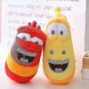 3 Pz Larva Peluche Giallo Insetto Insetto Rosso Cartone Animato Larva Giocattoli Bambola di Peluche 9 Pollici