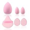 The 12PCS Pink Makeup Sponge Set Includes 3 Beauty Eggs, 3 Triangular Powder Puffs, 3 Mini Beauty Eggs and 3 Thumb Powder Puffs