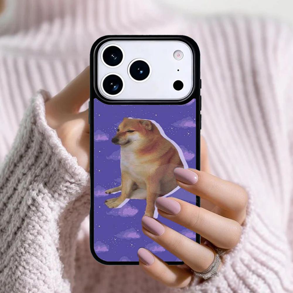 Cheems Doge Phone Case For Apple iPhone 17 Air 16E 15 14 Plus 13 12 11 Pro Max Mini Funda Cover