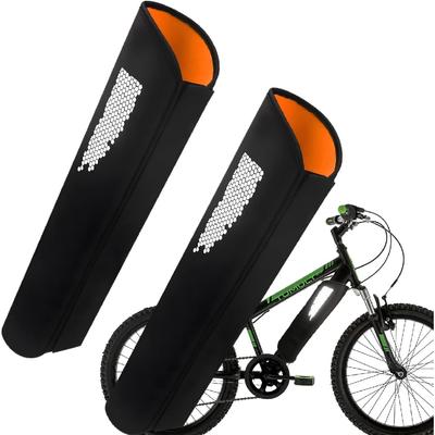 Balení 2 kusů Ochranný kryt baterie Ebike s odrazkami Kryt elektrické baterie na kolo Neoprén pro integrovanou rámovou baterii Obvod 32-40 cm