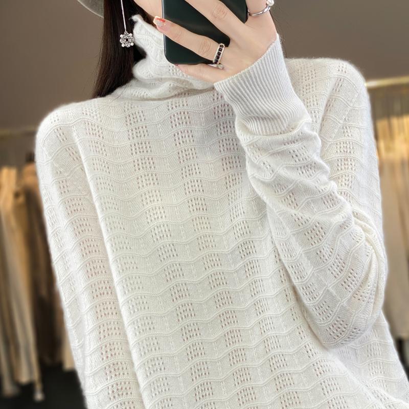 

Женский свитер с высоким воротником Qinghe кашемир 30% кашемир 70% шерсть женский осенне-зимний кашемировый свитер мягкий и теплый