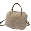 Autumn and Winter Bags, Fashionable Plush Bags, Women's Hand-held Buckets, Single Shoulder Crossbody Bags, Plush Bags