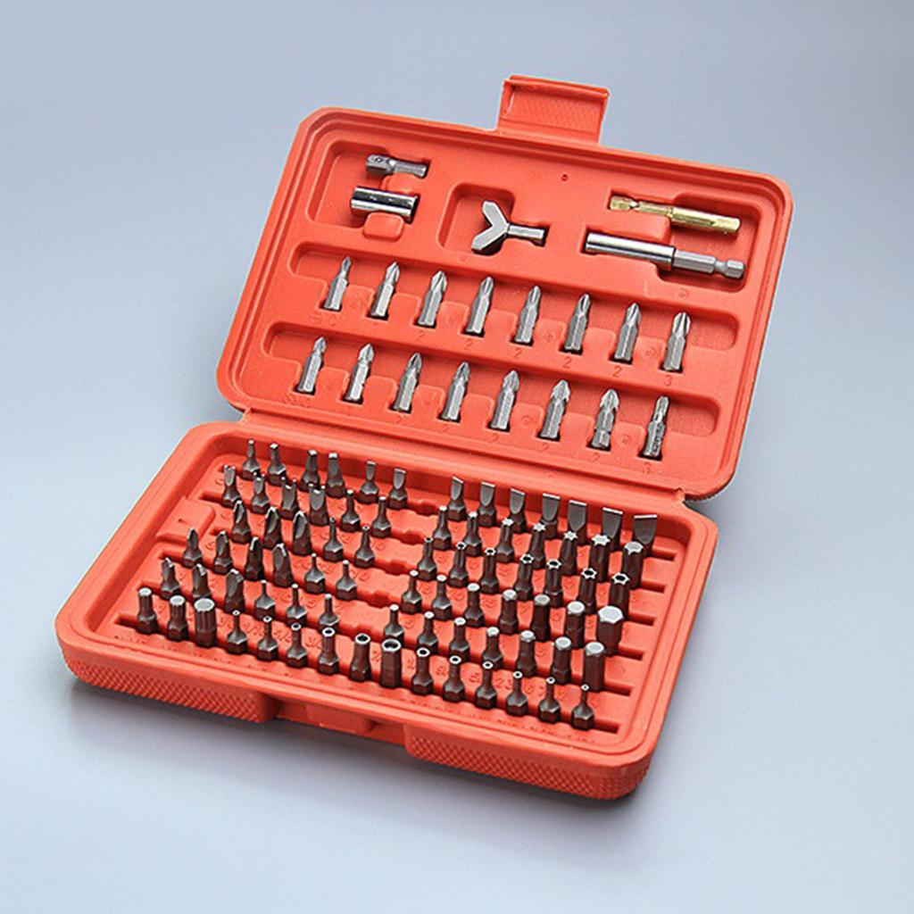 100pcs Multi Screwdriver Set Batch Head Precision Screwdriver Disassemble Hand Tool for Computer PC Phone Device Repair