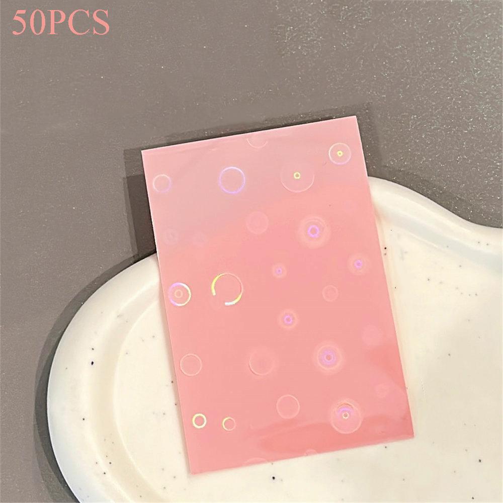 11pcs/pack Colored Bubble Ins Toploader Idol Photo Card Holder 1 Inch Photocard Sleeves Photo Anti-scratch Card Protective Case