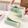 Refrigerator Storage Box Foldable Plastic Fresh-keeping Box Egg Noodle Scallion Storage Container Kitchen Storage Organization