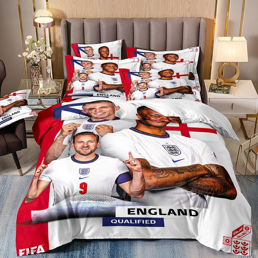 Home Textile Quilt Set Four-Piece World Cup Football 3D Printing Three-Piece Bedding