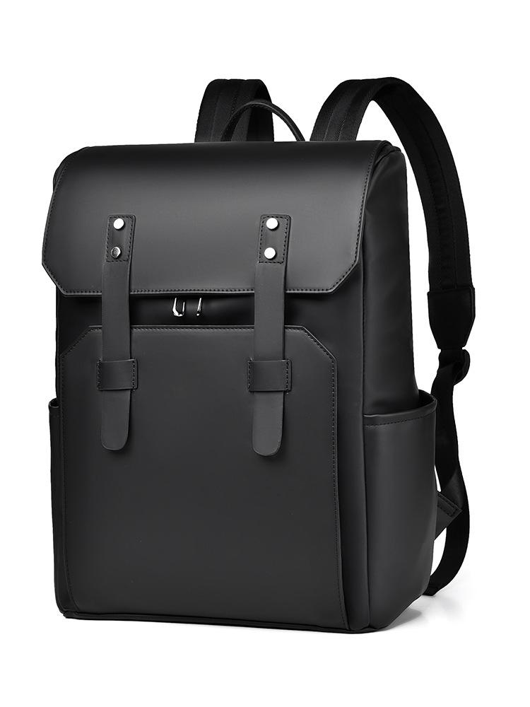 Fashionable Men's Backpack High-end Casual Large Capacity Computer Backpack Simple Men's Short Trip Backpack