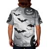 Men's Halloween Print Medical Scrub Top V Neck with Tie Pockets Comfortable Fit Daily Workwear for Healthcare Professionals
