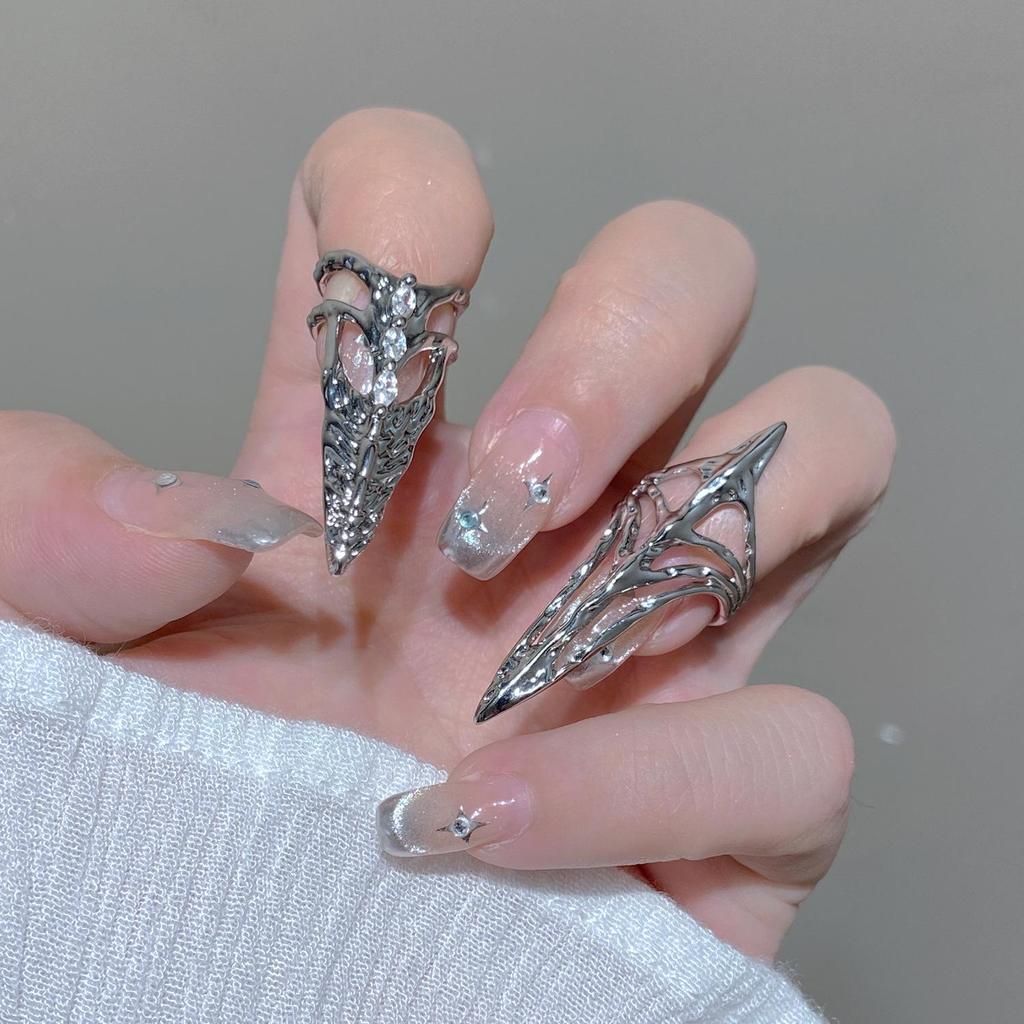 Unisex Gothic Punk Retro Verstellbarer Offener Ring mit Fortschrittlichem Design