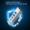 4 Port USB 3.2 Hub with USB C Port 10Gbps Data Transfer Wide Compatibility for Laptops Tablets Smartphones and More