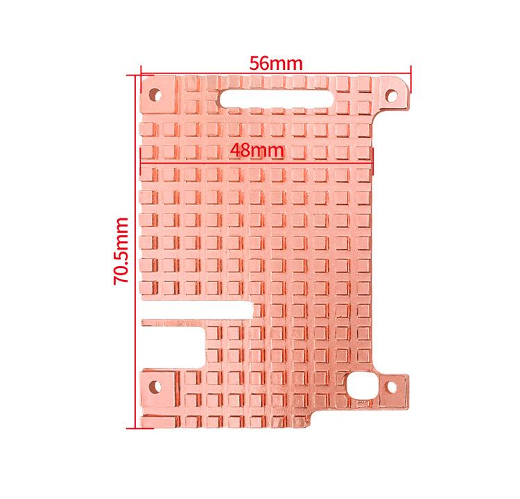 Raspberry Pi 4B Pure Copper Heatsink Radiator for Passive Cooling
