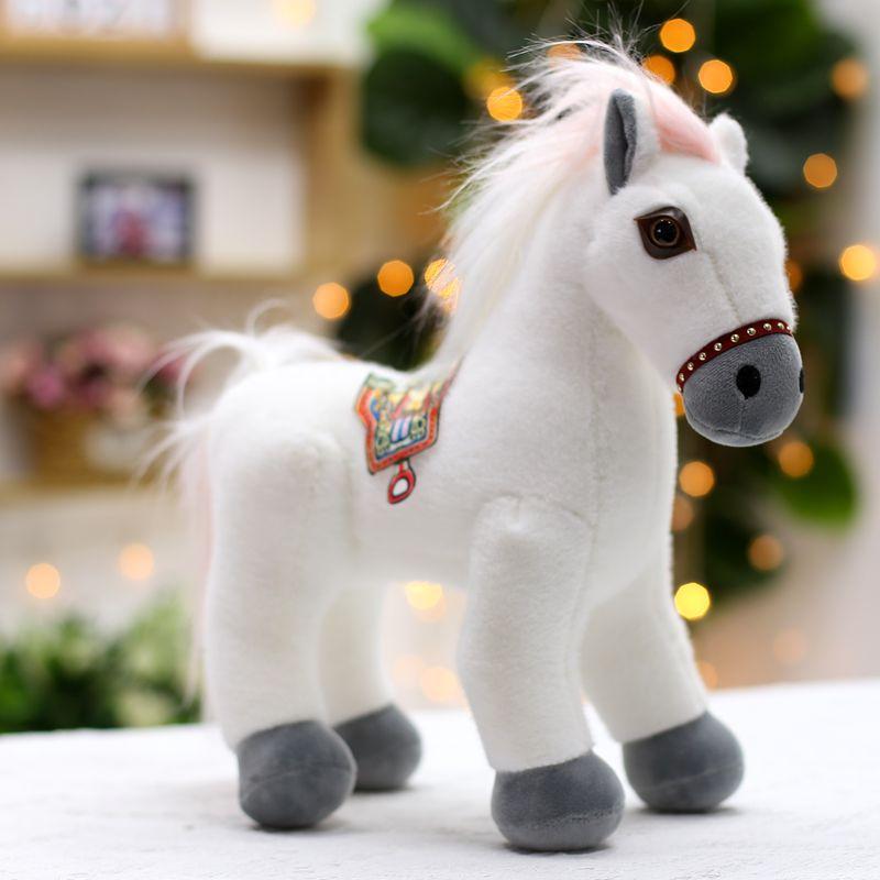 Simulation Doll Children's Plush Toy Birthday Gift Cartoon Animal Pony Ornament Rag Doll