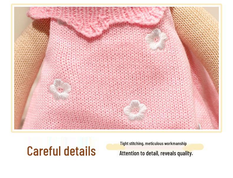 Cute Animal Companion: Knitted Rabbit Plush Doll