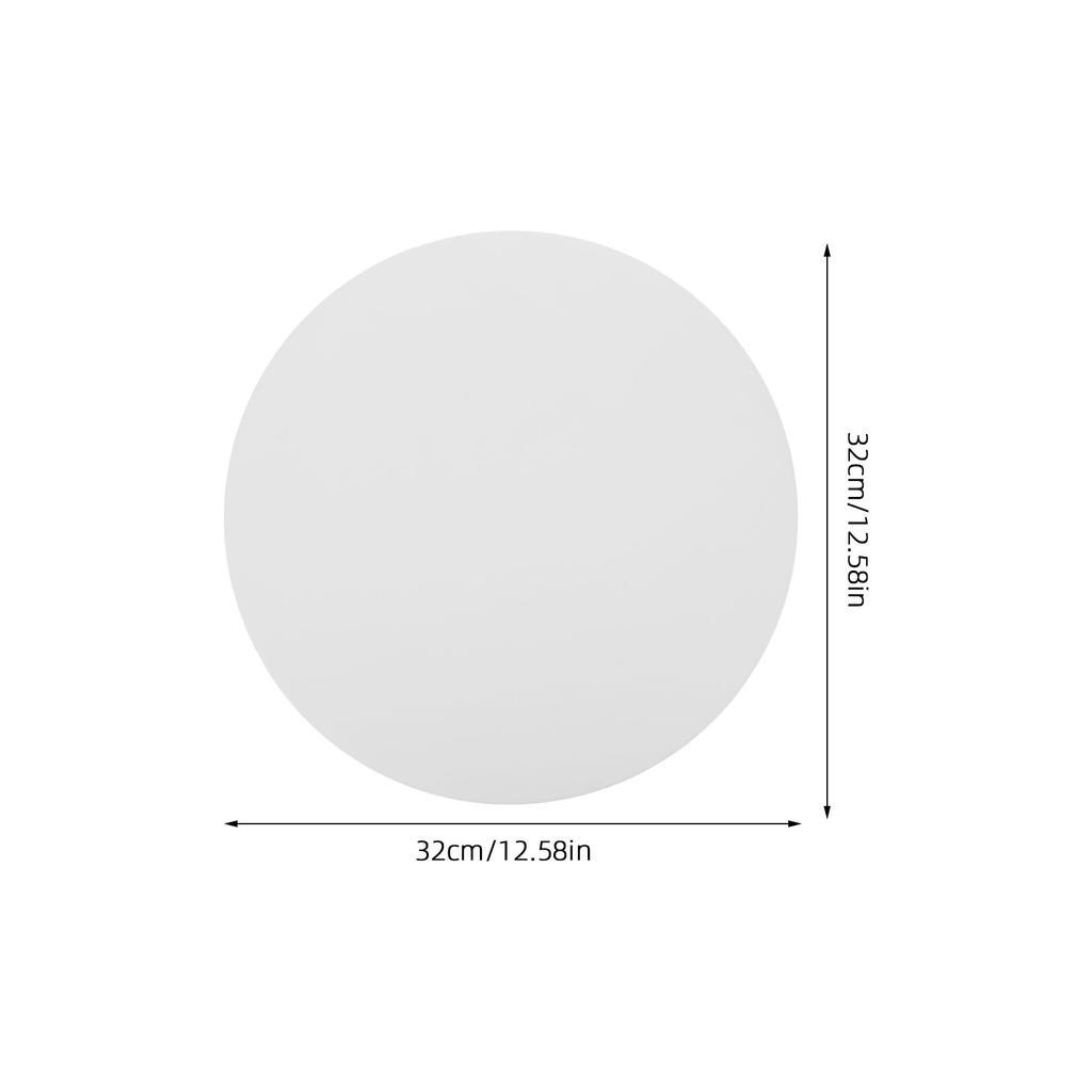 12.6" Round Ceiling Diffuser: Acrylic Flat Circular Lamp Shade For Softened Lighting Dazzle-Proof Heat-Resistant Light Cover,