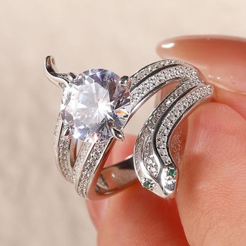 

Кольцо Huitan Personality Snake Finger Ring для женщин Green Eye Trending Accessories Повседневная одежда для вечеринок Женские ювелирные изделия Прямая поставка 6