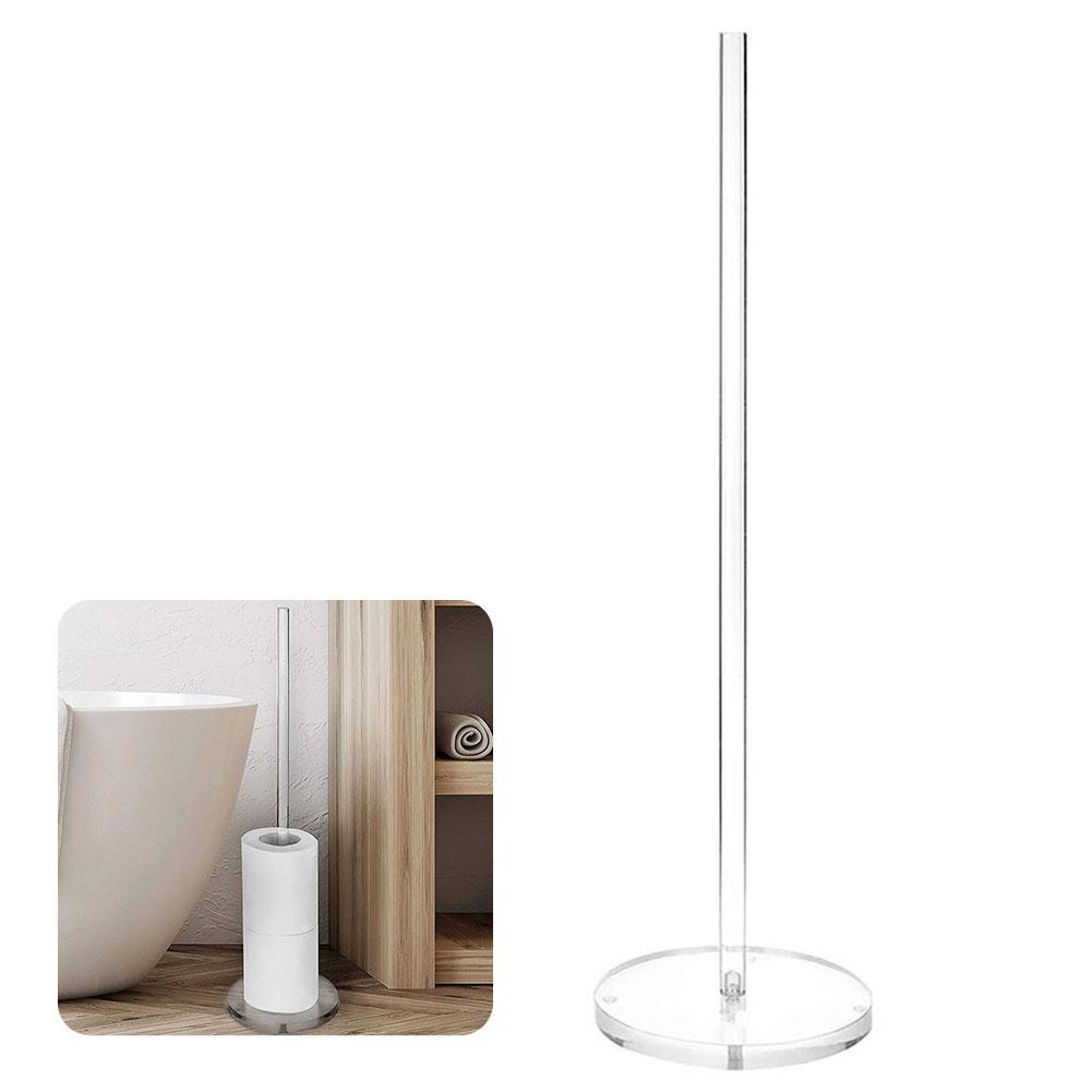 

Standing Reserve Tissue Roll Holder Vertical Freestanding Toilet Paper Holder Space Saving for Toilet Spare Rolls Storage China Mainland