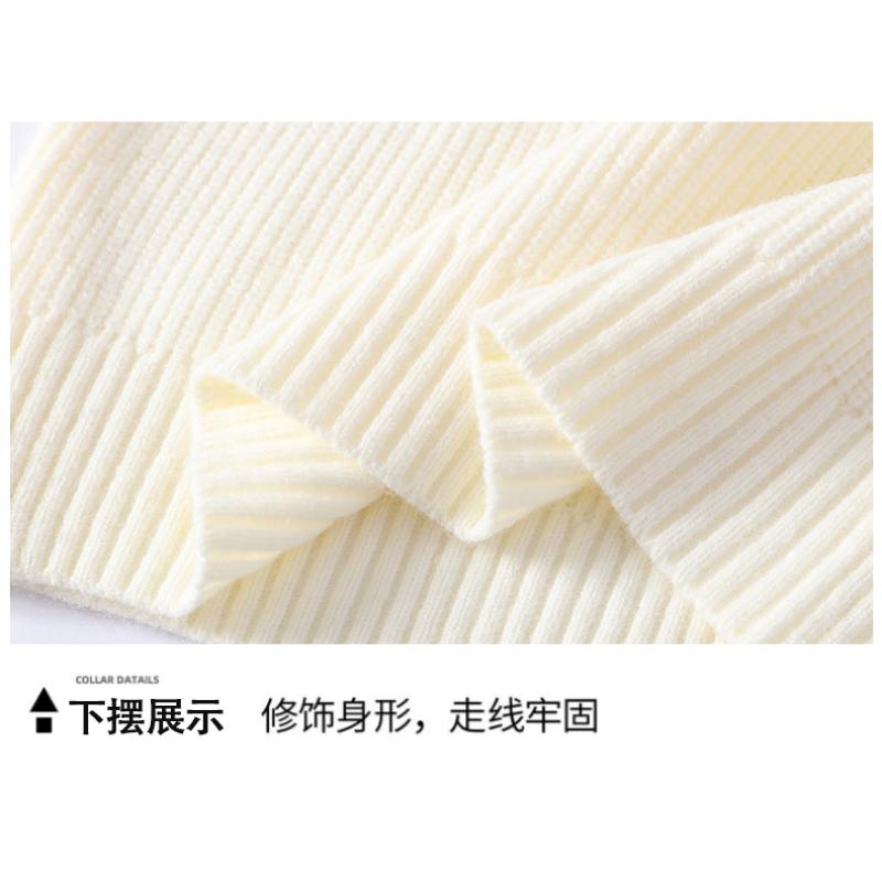 Solid Color Irregular Collar Autumn and Winter Men's Long-sleeved Sweater Tops