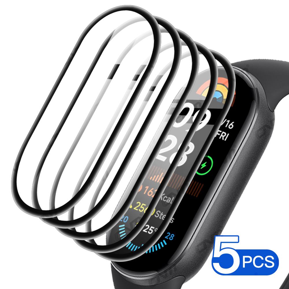 Screen Protector for Xiaomi Mi Band 9, TPU Full Coverage Anti-scratch HD Protective Film, Accessories for Miband 9 (Not Glass)
