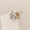 4Pcs Mini Rhinestones Flower Hair Claw Clips Non Slip Grip For Thick Hair Strong Hold Hair Jaw Clip Hair Accessories