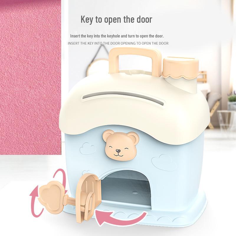 2026 Stylish DIY Piggy Bank with Stickers – Large Capacity Safe Box Toy for Kids