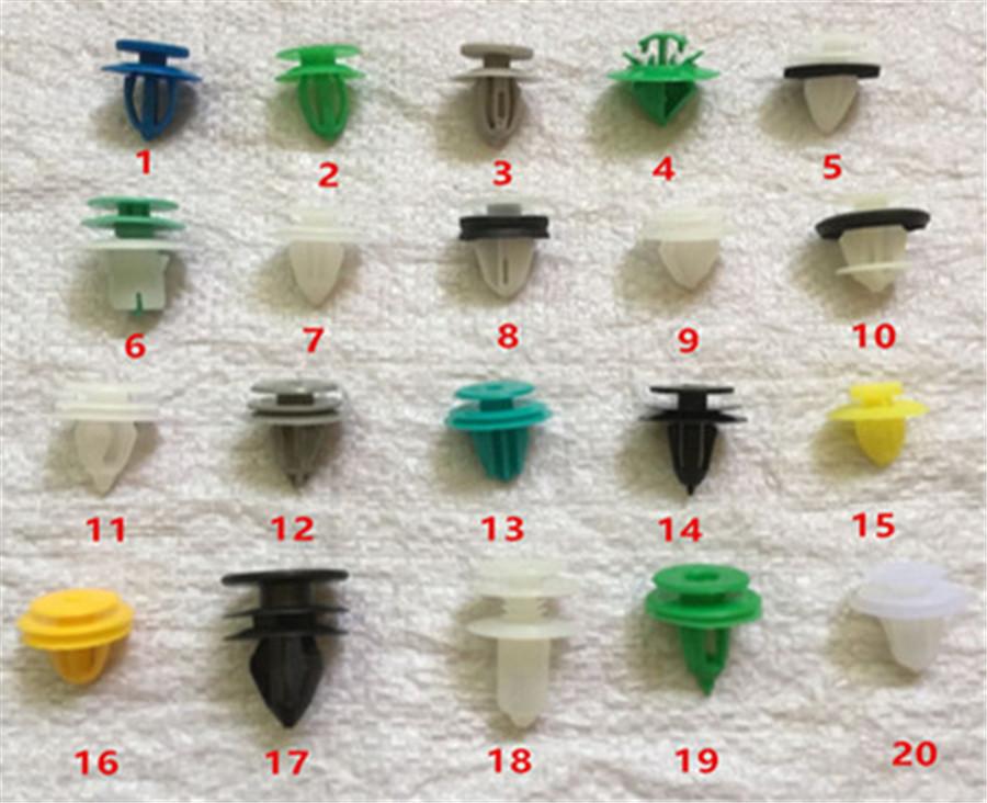 100X Mixed Auto Fastener Plastic Screw Rivet Clip For Car Dashboard Bumper Panel