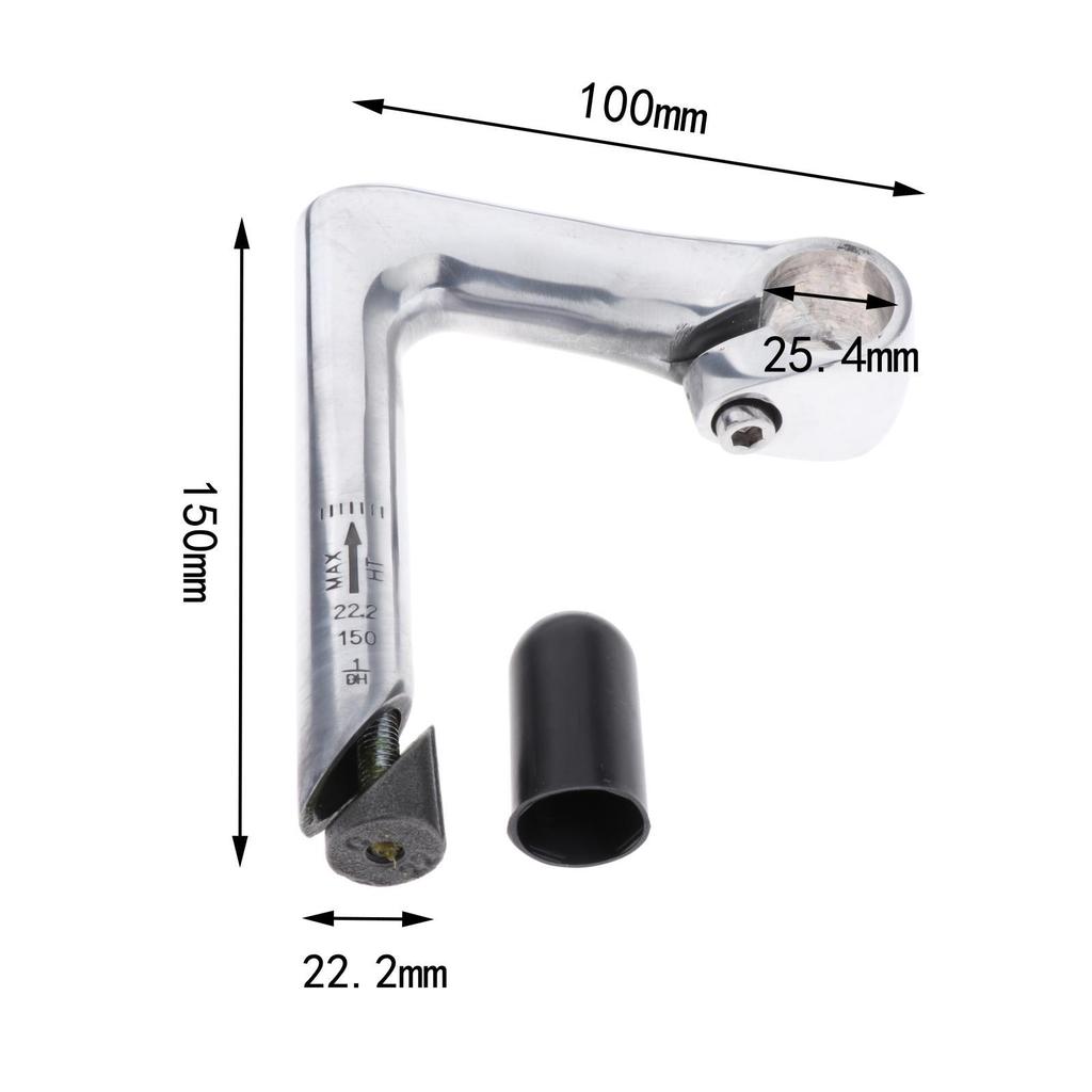 Handlebar Swan Neck Neck 22.2mm 1 " Stem for Light Beach Bike for Cruiser Bikes