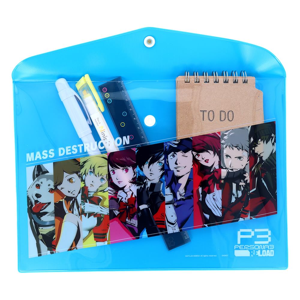 Sunstar Stationery Persona Pencil Case Flat A Pattern S8726558