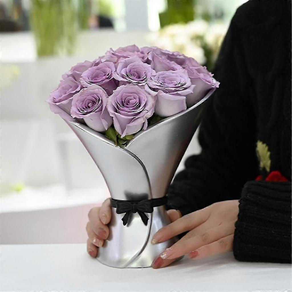 Hand- Flower Ware Kaleidoscope Flower Bouquet Arrangement Box Art Vase Decoration Ornament Home Bedroom Vase Decor,a - RiRi