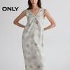 ONLY 2025 Spring Slit V-Neck Dip-Dye Sleeveless Maxi Dress