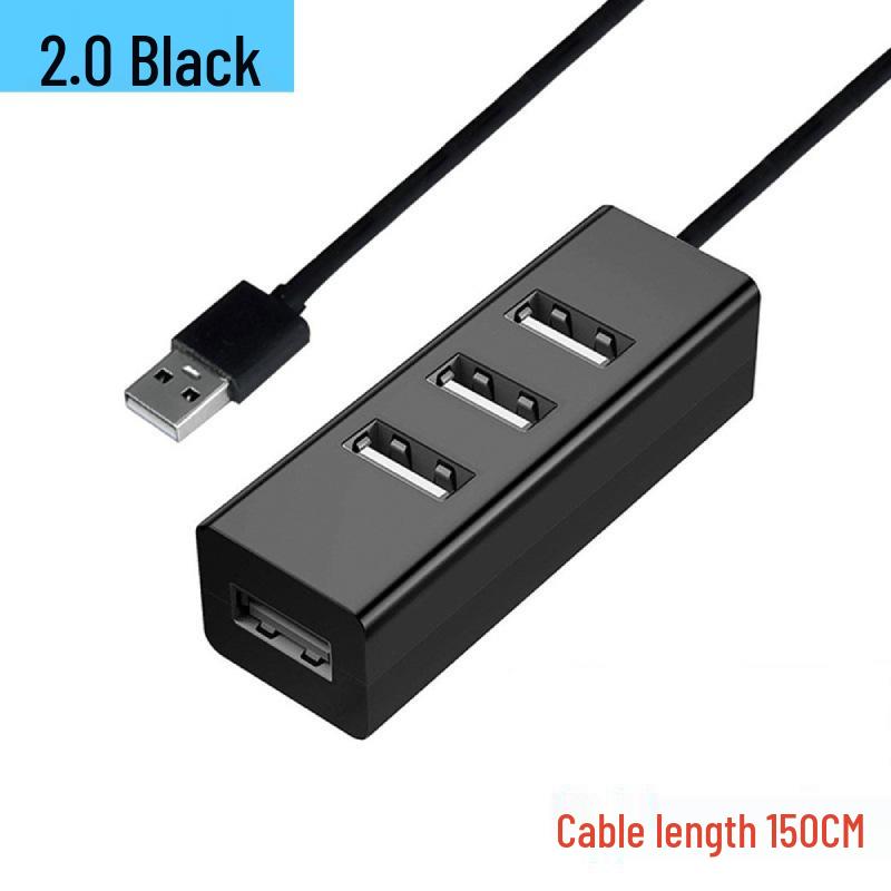 USB 2.0 One-to-Four Docking Station - Mini 4-Port Hub 3.0 Computer Splitter