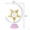 Battery / USB Powered Romantic LED Desk Lamp for Living Room Office Decorative