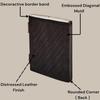 KE KanhaExports Vintage Leather Journal|Dark Brown Embossed Cover|Stone|Metal Lock| (4.25 X 6.25 Inch)